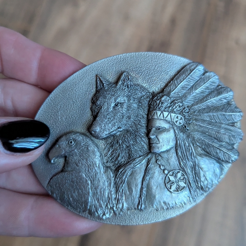 Buckles Of America Native Metal Buckle Made In The USA Masterpiece Collection